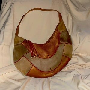 LARGE leather Cole Haan shoulder bag.